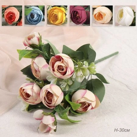Цветы искусственные 30см пластик W394131 (200/800)
