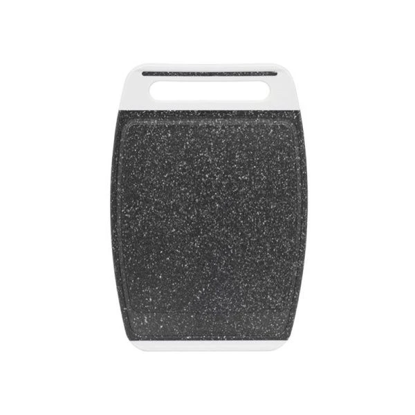 Доска разделочная 300*200мм пластик ХЕВИ черный камень (16)