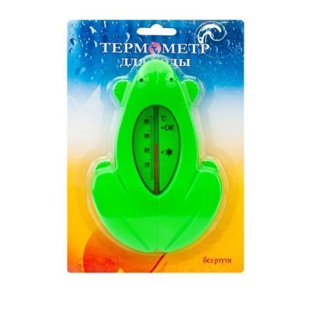 Термометр для воды 10*4,5см пластик ЛЯГУШКА ТБВ-2 в блистере (40)