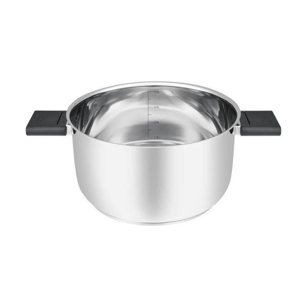 Кастрюля 4,4л h12,5см нерж.сталь ANSER со стекл.крышкой 22см (6)