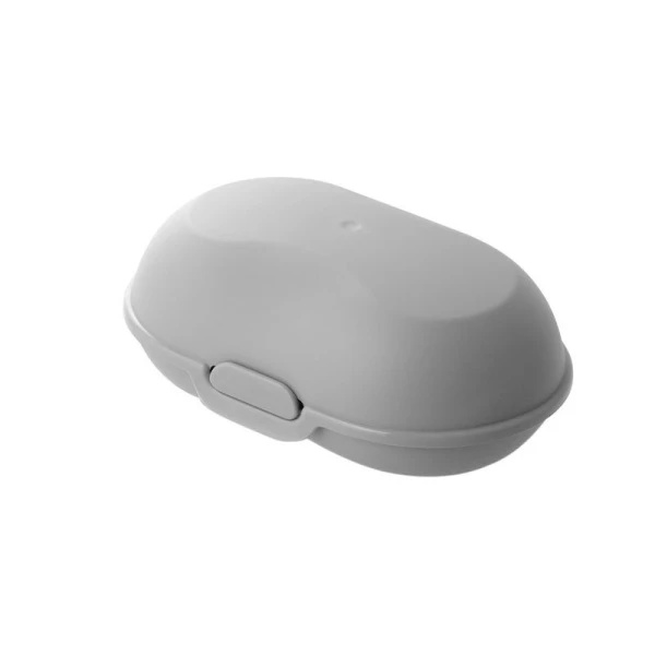 Мыльница закрытая пластик АТТЕНТО пыльно-серая (24)