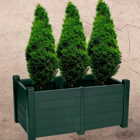 Кашпо 130л 97*53*47см пластик ПРОВАНС прямоугольное темно-зеленый (1) Кашпо 130л 97*53*47см пластик ПРОВАНС прямоугольное темно-зеленый (1)