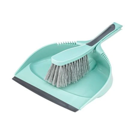 Набор совок с кромкой и щетка-сметка 240*315*100мм пластик ДУЭТ Морская волна (12)