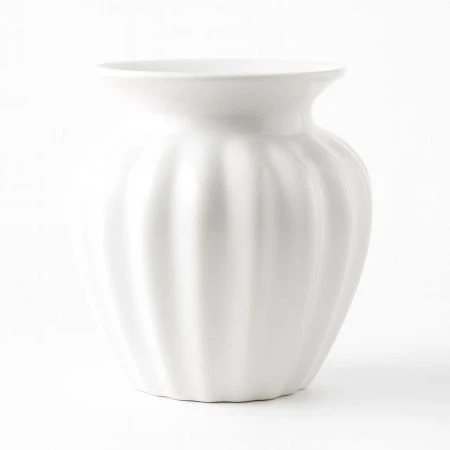 Ваза для цветов 20см керамика белая JC-16126 (18)
