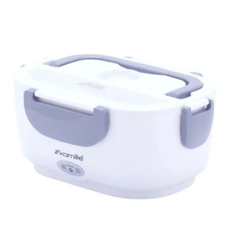 Ланч-бокс электрический авто 2-х секционный 450/650мл нерж.сталь/пластик арт.2130А