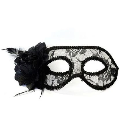 Маска карнавальная 25*9см пластик черная ZR6-3146/JC-16949 (720)