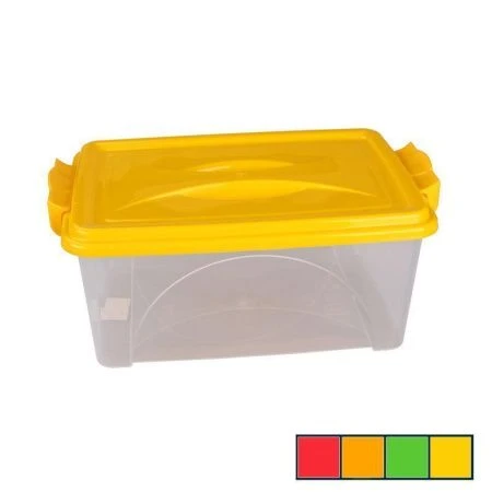 Контейнер пищевой 2,5л пластик с ручками прямоугольный 230*165*115мм (15/12)