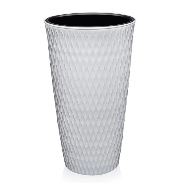 Кашпо 30л пластик Kerama белый (4)