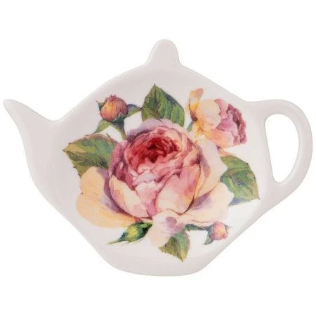 Подставка под чайный пакетик 11*9*2см фарфор ВИНТАЖ.ПИОНЫ (120)