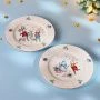 Тарелки мелкие набор 2шт 20см фарфор Winter Story десертные (18)