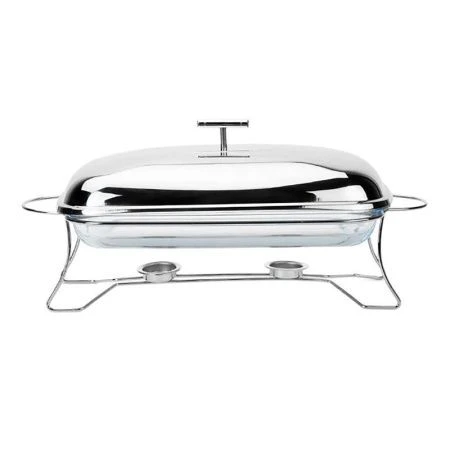 Мармит 3л 49*24*18см стекло INVITE прямоугольный на мет.подставке 2 свечи ABI020 (4)