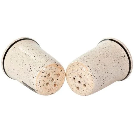 Набор для специй 2пр (солонка, перечница) керамика Аэрография КРЕМОВЫЙ БРИЗ (36)