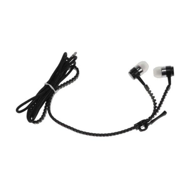 Наушники вакуумные пластик LuazON VBT 1.10 Молния, с микрофоном чёрные (1000)