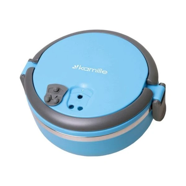 Ланч-бокс 700мл 16,5*15*8см нерж.сталь/пластик микс арт.2105 (6/60)