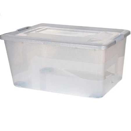 Ящик для хранения 40л пластик ANDERSON натуральный с блестками (5) Ящик для хранения 40л пластик ANDERSON натуральный с блестками (5)