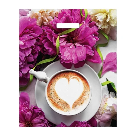 Пакет с вырубной ручкой 38*45+3см полиэтилен Паула (25/500)