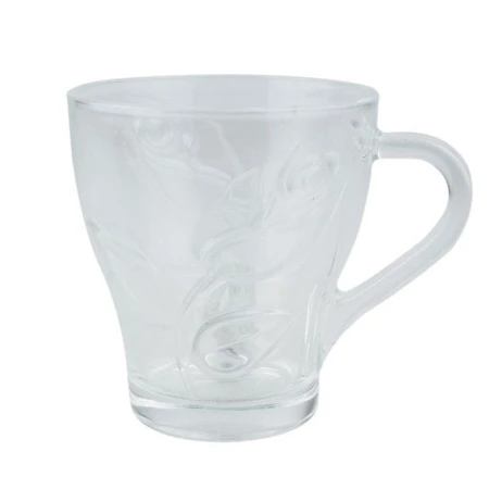 Кружка 250мл стекло YJZB-2408-2 JC-8225-1 (72)