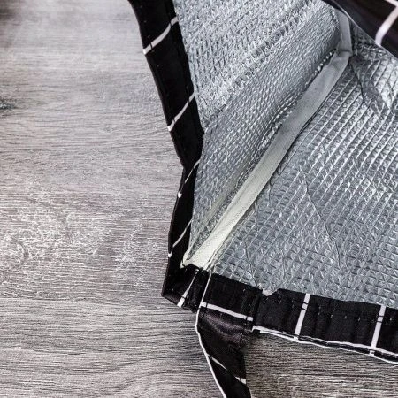 Термосумка текстиль 5л 18*18*23см DFB107black and white (200)