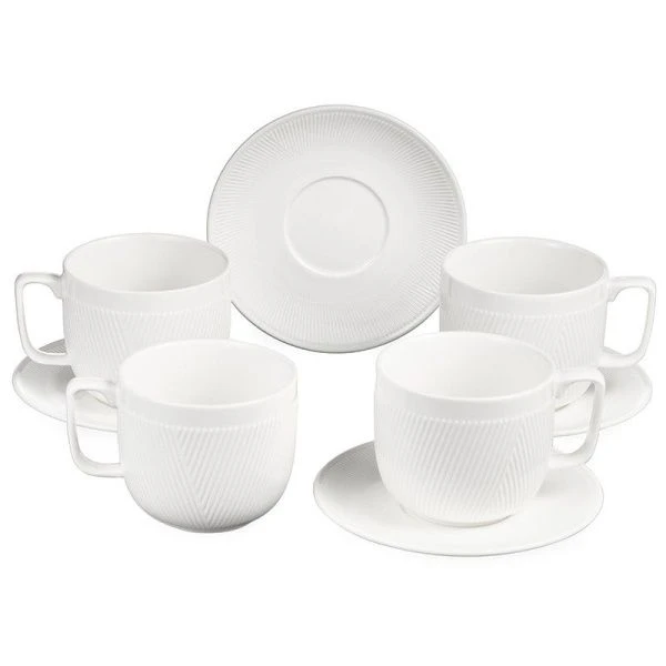 Чайный набор 8пр фарфор Free Line на 4 персоны 300мл (6)