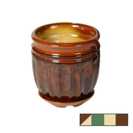 Горшок цветочный керам. ГРАНД №2 (1сорт) h=17см d=18см 3,8л цвета в ассортименте