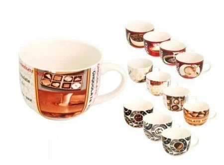 Кружка 500мл керамика Дужа КОФЕ микс