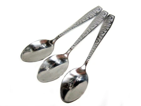 Ложки чайные набор 6шт металл КОЛЕЧКИ JC-435 (100)