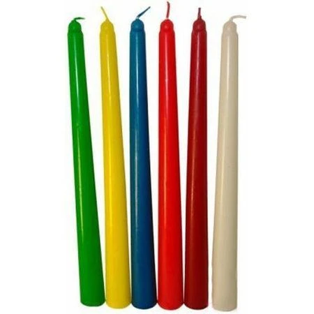 Набор свечей парафин 4шт. конические MIX (30)