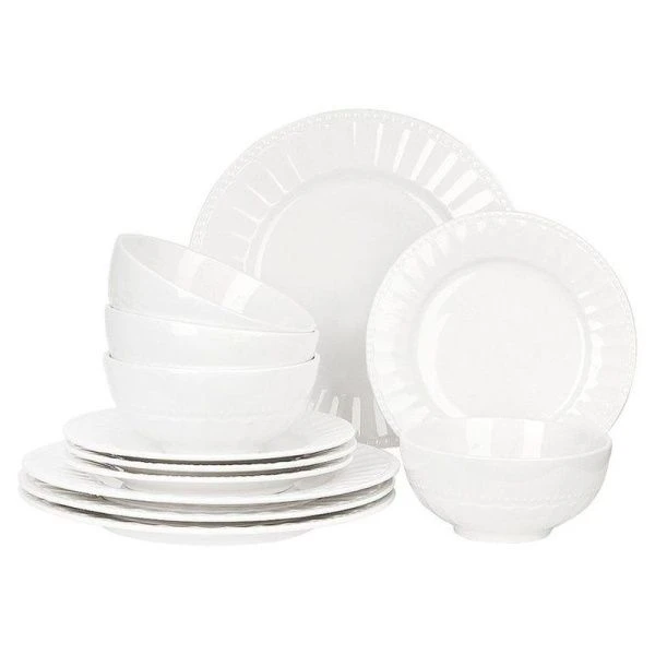 Столовый набор 12пр на 4 персоны фарфор Пастила (2)