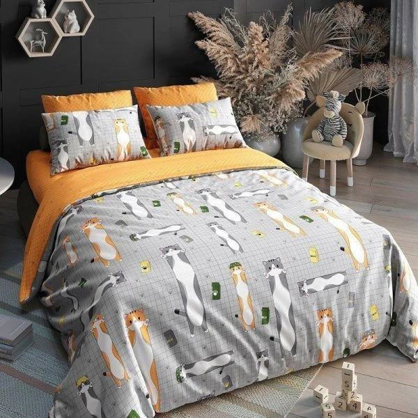 КПБ 1,5сп поплин Тинейджер (под.215*150, пр.90*200*20 на резинке, нав. 70*70) (П-059Т)