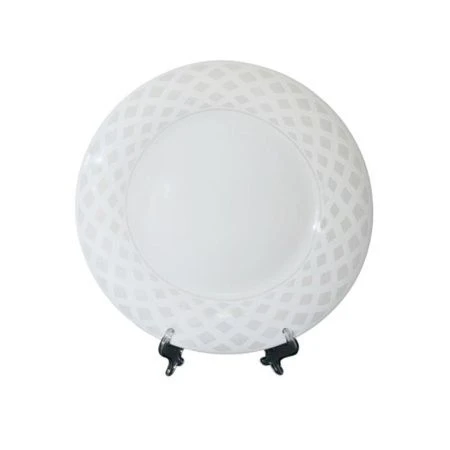 Тарелка мелкая 18см стеклокерамика СИЛЬВЕР десертная (72)