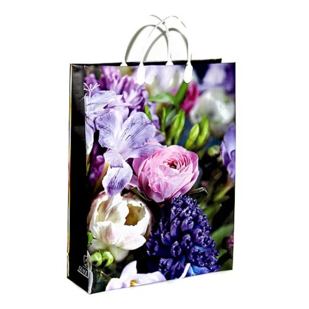 Пакет с пластиковой ручкой 32*42*10см Лесная фея 03-129 (20/200)