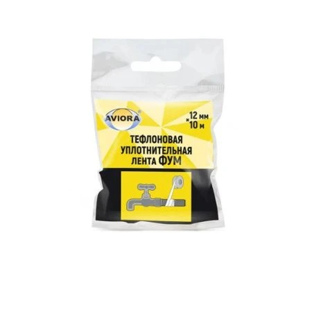 Лента уплотнительная тефлоновая 12мм*10м AVIORA (200)