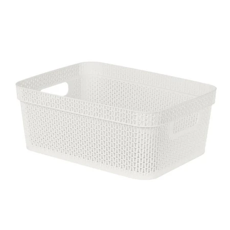 Корзина универсальная 11л 36,5*27*14см пластик Ajur белое облако (16)