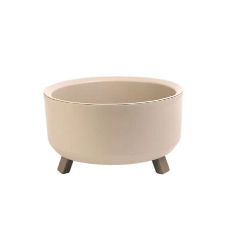 Кашпо 700мл 9*15см пластик ГРАЦИЯ прайм пудровый (12)