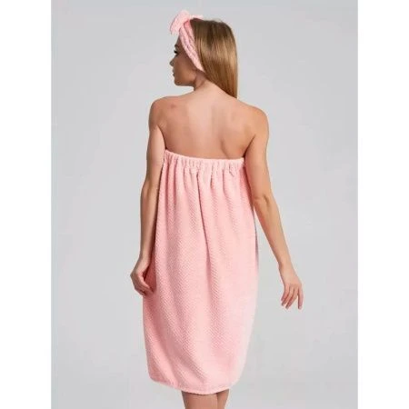 Набор для сауны женский микрофибра 2пр 72*140/17,5*8см розовый в коробке 4294100+4294102+K-366 Набор для сауны женский микрофибра 2пр 72*140/17,5*8см розовый в коробке 4294100+4294102+K-366