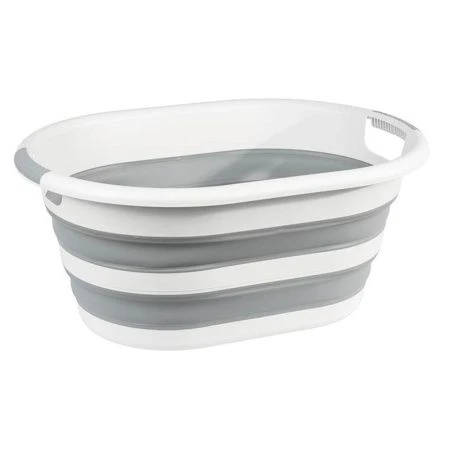 Таз складной 38л 630*450*85мм пластик ФЛЕКС смоки овальный (5) Таз складной 38л 630*450*85мм пластик ФЛЕКС смоки овальный (5)