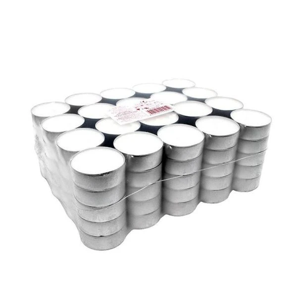 Набор свечей в гильзе без запаха чайный парафин 100шт. (4)