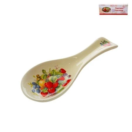 Подставка под ложку 25см керамика ЯГОДЫ 14QX0828A (72)