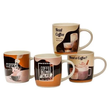 Кружка 340мл фарфор КОФЕЙНЫЕ ТРАДИЦИИ бочка низкая (48)