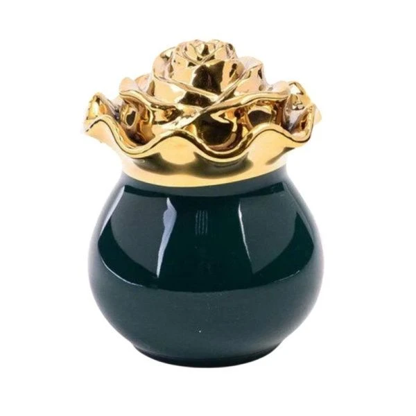 Банка для меда/варенья 650мл фарфор РОЗА черная LR (48)