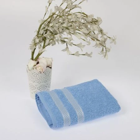 яяяПолотенце махровое 50*90см Karna PETEK 1/4 (Голубой)