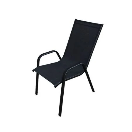 Стул 55*73*91см металл к набору САН-РЕМО черный разборный SC-092KD (2)