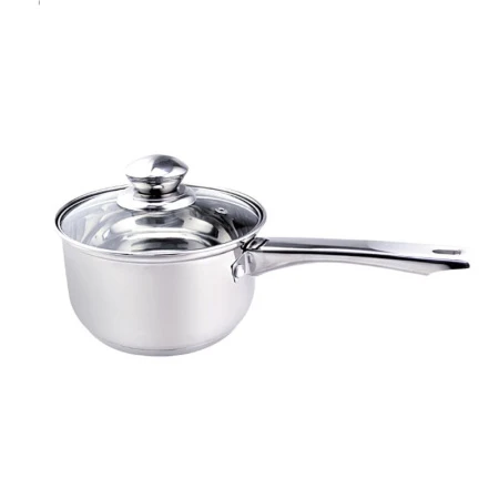 Ковш 1,7л нерж.сталь Greta со стекл.крышкой 16см все виды плит ТМ Appetite GS02183 (8)