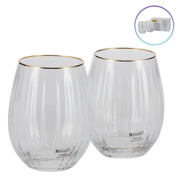 Стаканы набор 2шт 590мл стекло ASTI 81-606 (12)