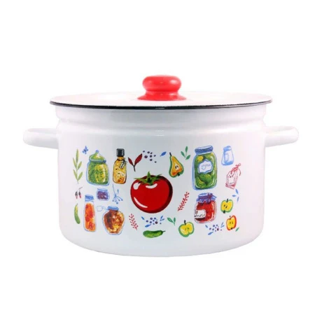 Кастрюля 9л эмаль MarinaDes цилиндрическая ТМ Appetite 1с200с (2)