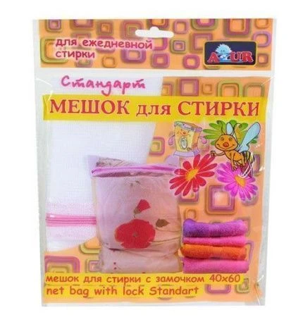 Мешок для стирки 40*50см СТАНДАРТ со шнуром 1240 (20)