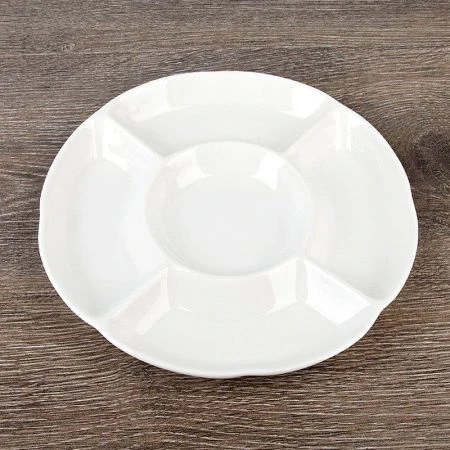 Менажница 5 секций 25*25*3см фарфор МАРШМЕЛЛОУ (20)