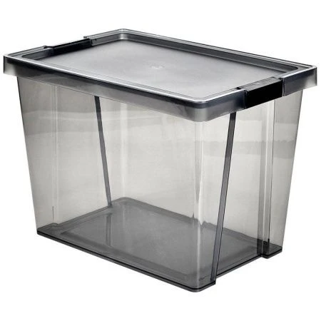 Контейнер для хранения 30л пластик ХЕНДИ черный прозрачный (11)
