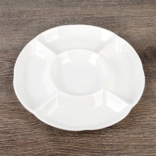 Менажница 5 секций 25*25*3см фарфор МАРШМЕЛЛОУ (20)