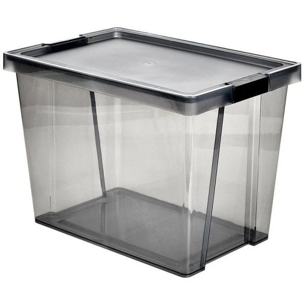 Контейнер для хранения 30л пластик ХЕНДИ черный прозрачный (11)